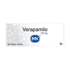 VERAPAMILO 120 MG 30 TABLETAS MK