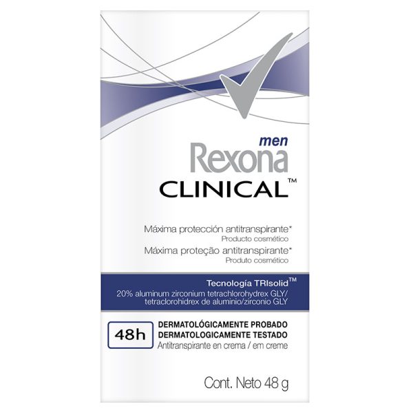 DTE.REXONA CLIN CREMA CLEAN MEN 48 GR H
