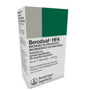 BERODUAL HFA S/AER.10ML(P)27672(SC)(SF)