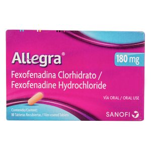 ALLEGRA 180 MG 10 TABLETAS (3%+)(A)(PAE)