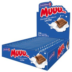 CHOCOLATINA MUUU LECHE 12 GR 24 UND