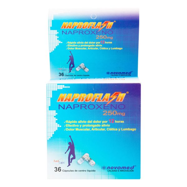 NAPROFLASH X 36 CAPSULAS 250MG