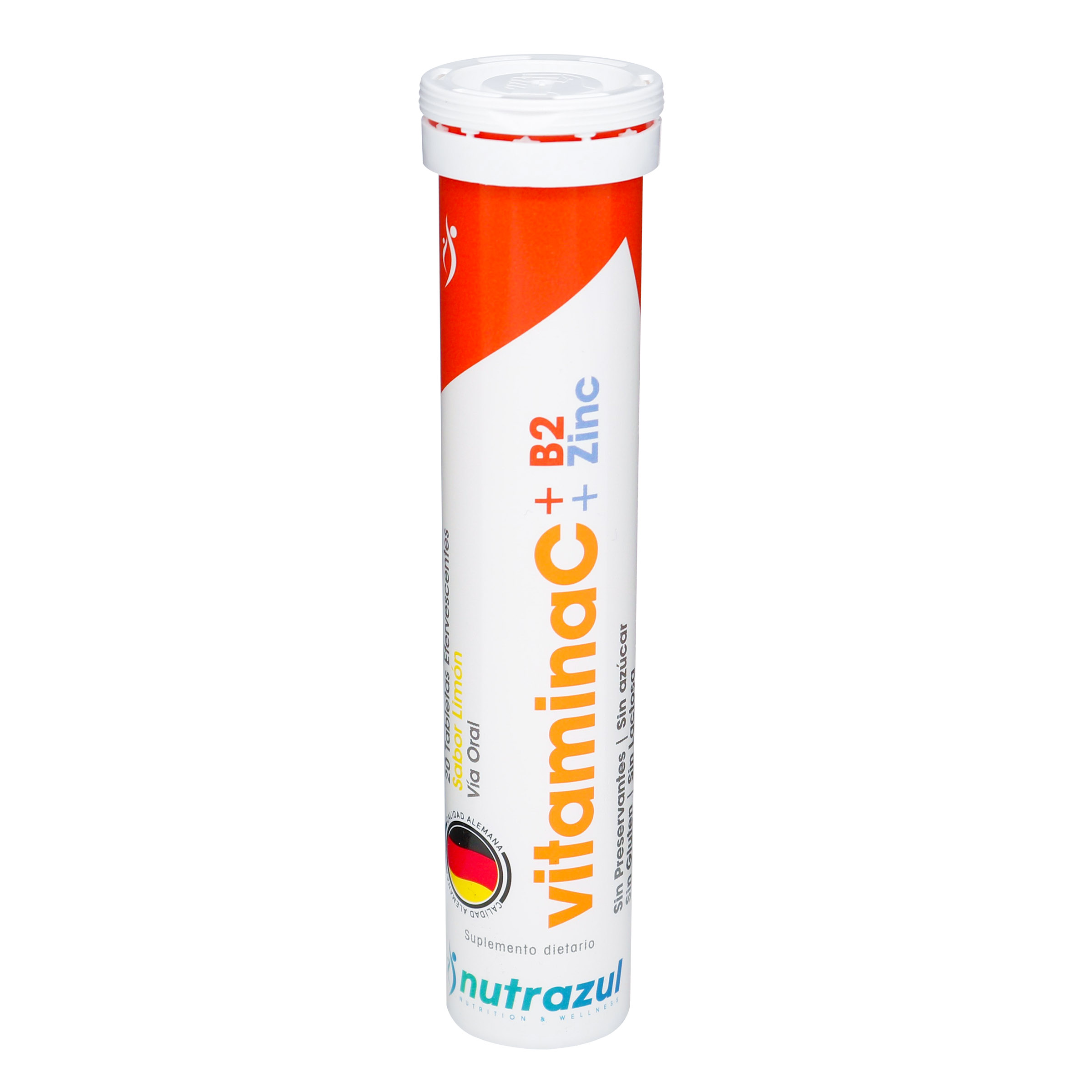 VITAMIN C+ZIN+B2 NUTRAZUL 20T.EFE (SAV)