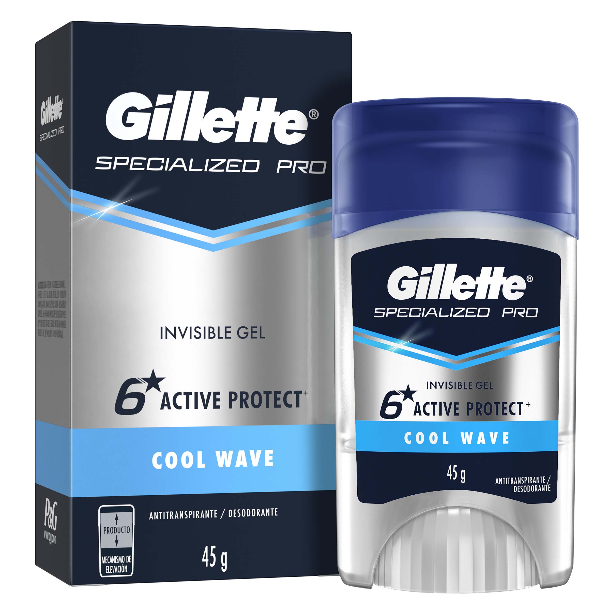 DTE.GILLETTE CLINICAL GEL COOL WAVE 45GR