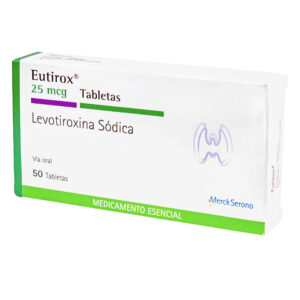 EUTIROX 25 MCG 50 TBS