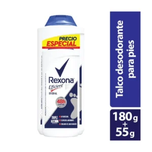 TALCO REXONA EFFICIENT 180 GR+55 GR S.OF