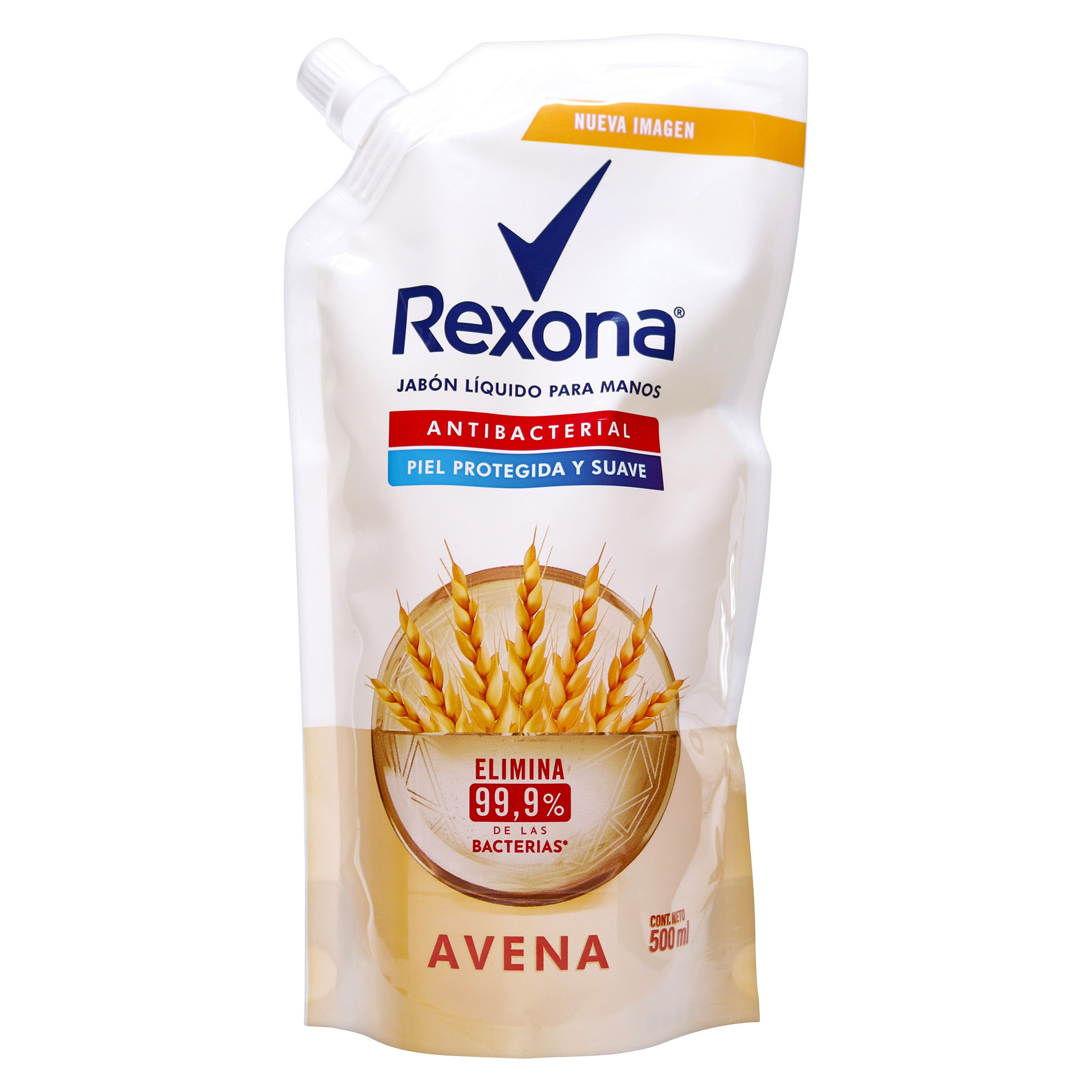 JAB.LIQUIDO REXONA ANTIBAC.AVENA 500 ML