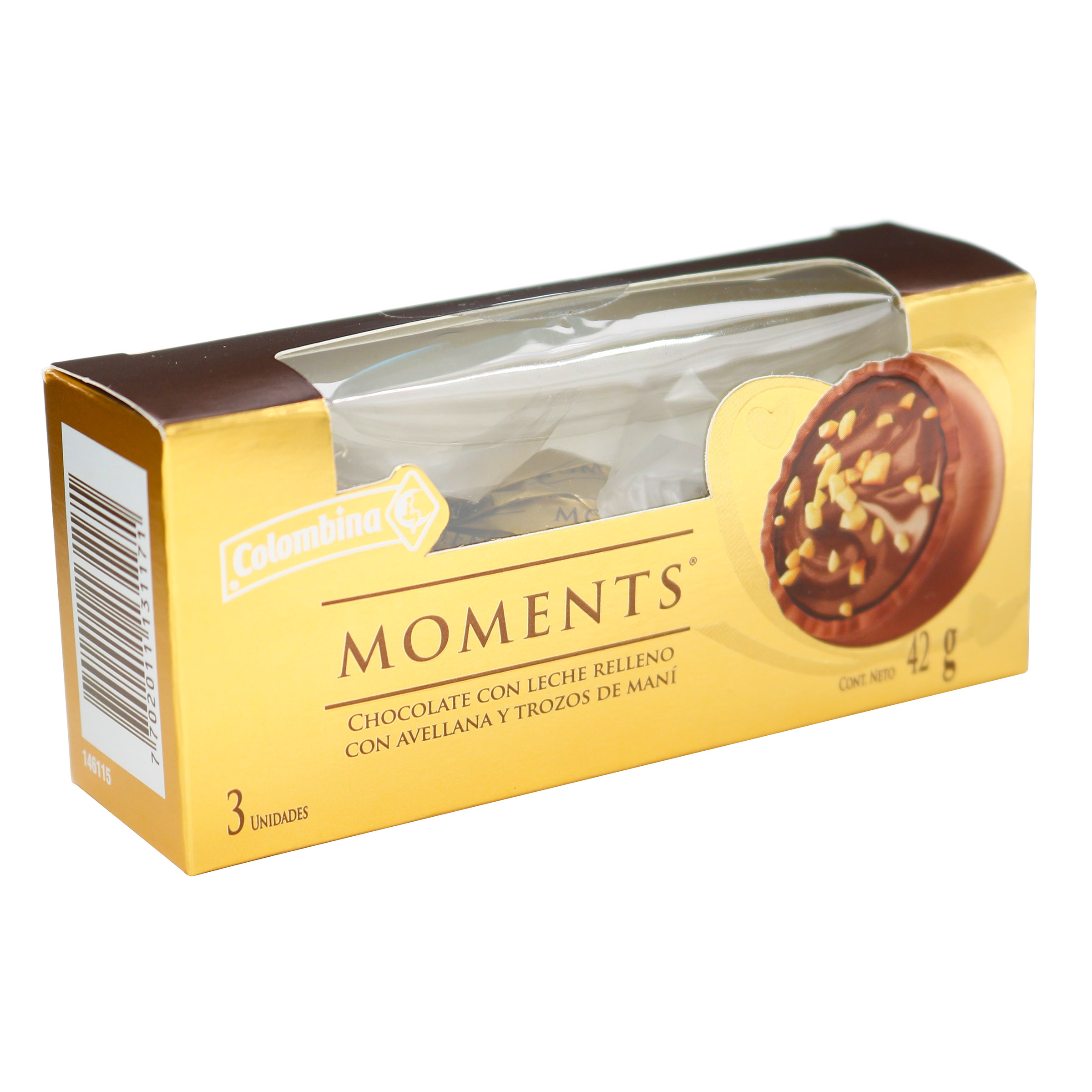 CHOCOLATE MOMENTS 42 GRAMOS 3 UND