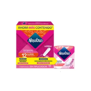 TAMPON NOSOTRAS DIG.SUP.S/APL.12UND+15MU