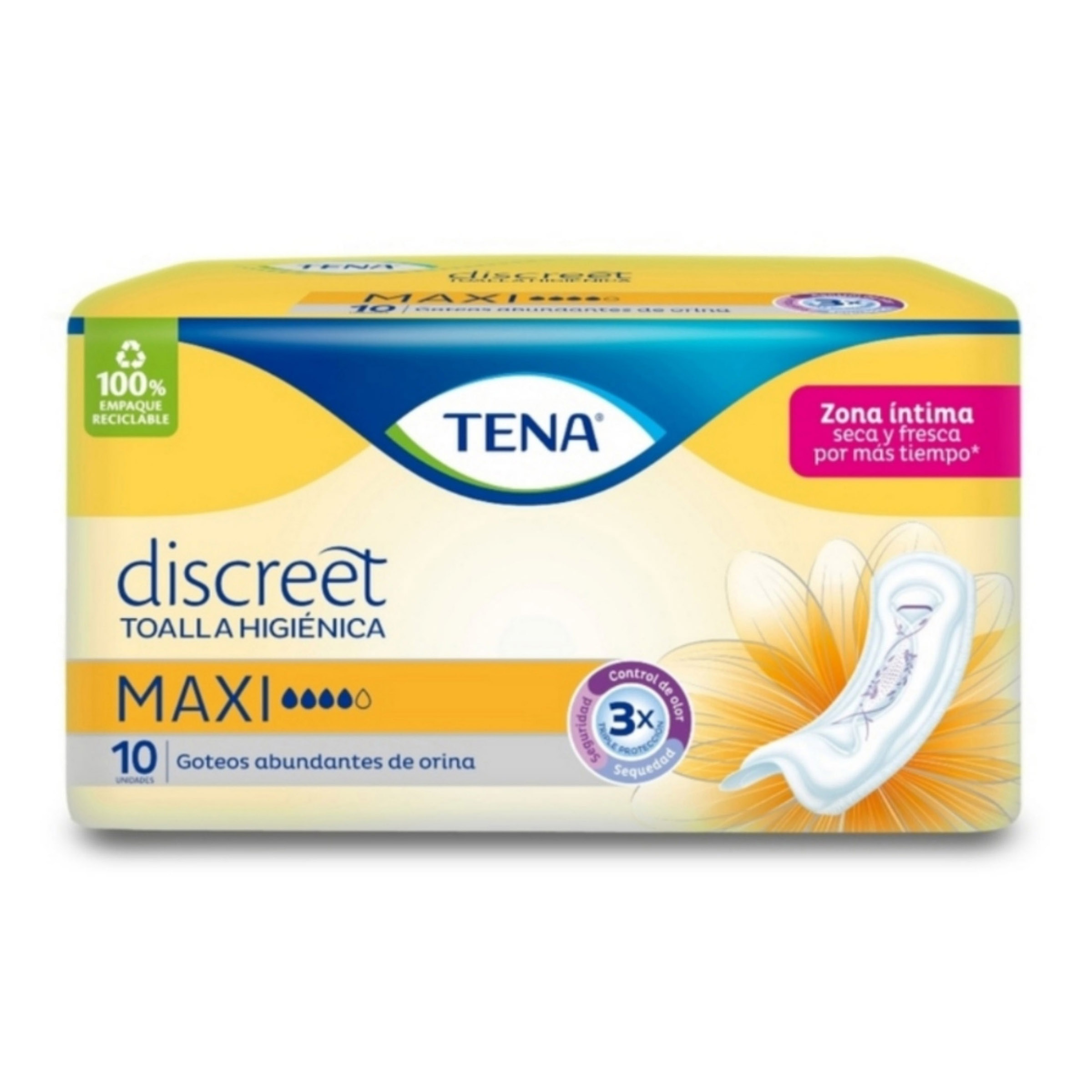 TOA.TENA MUJER MAXI 10 UND