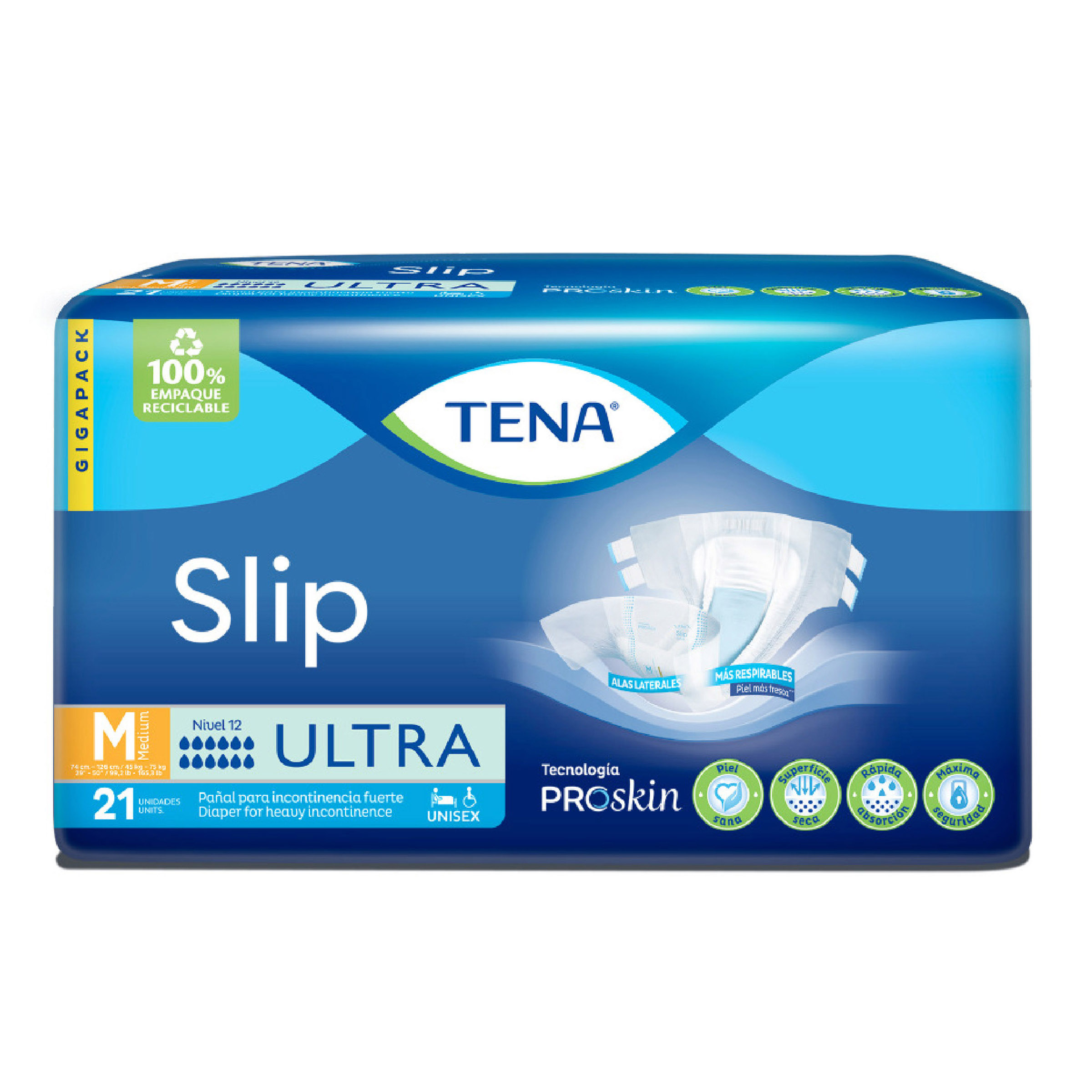 PAN.TENA SLIP ULTRA TALLA M 21 UND