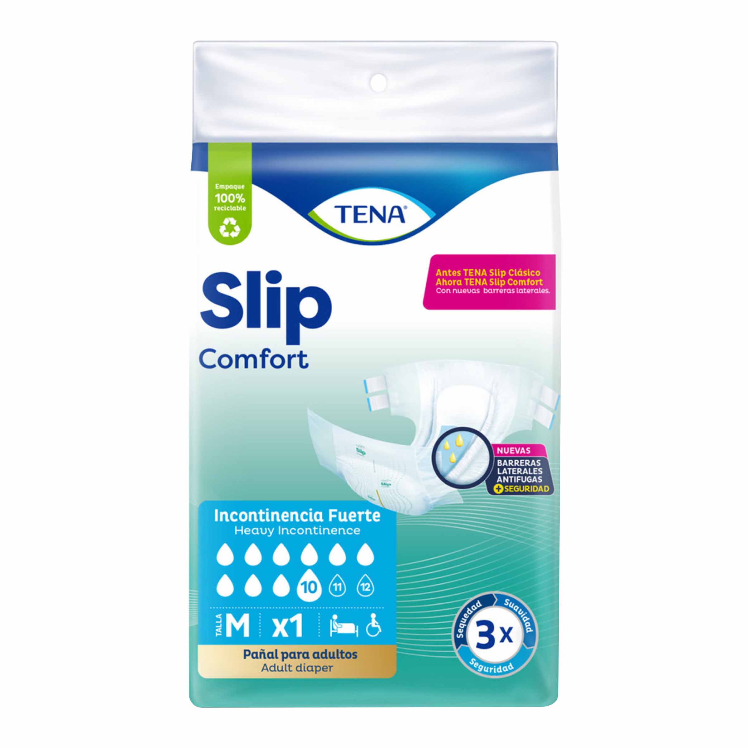 PAN.TENA SLIP CLASICO MED 1 UND