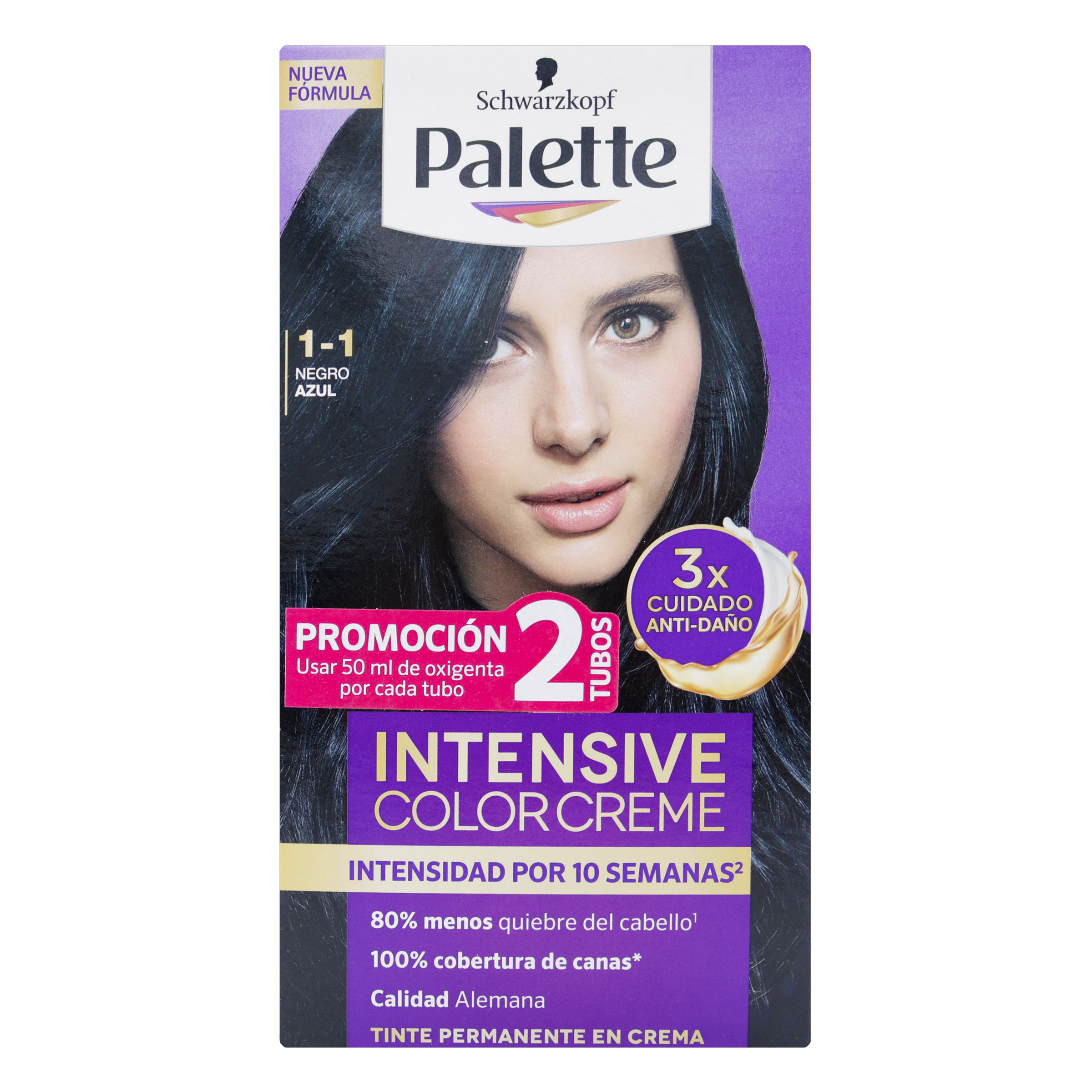 PALETTE CREM D.TUBO 1-1 NEGRO AZUL