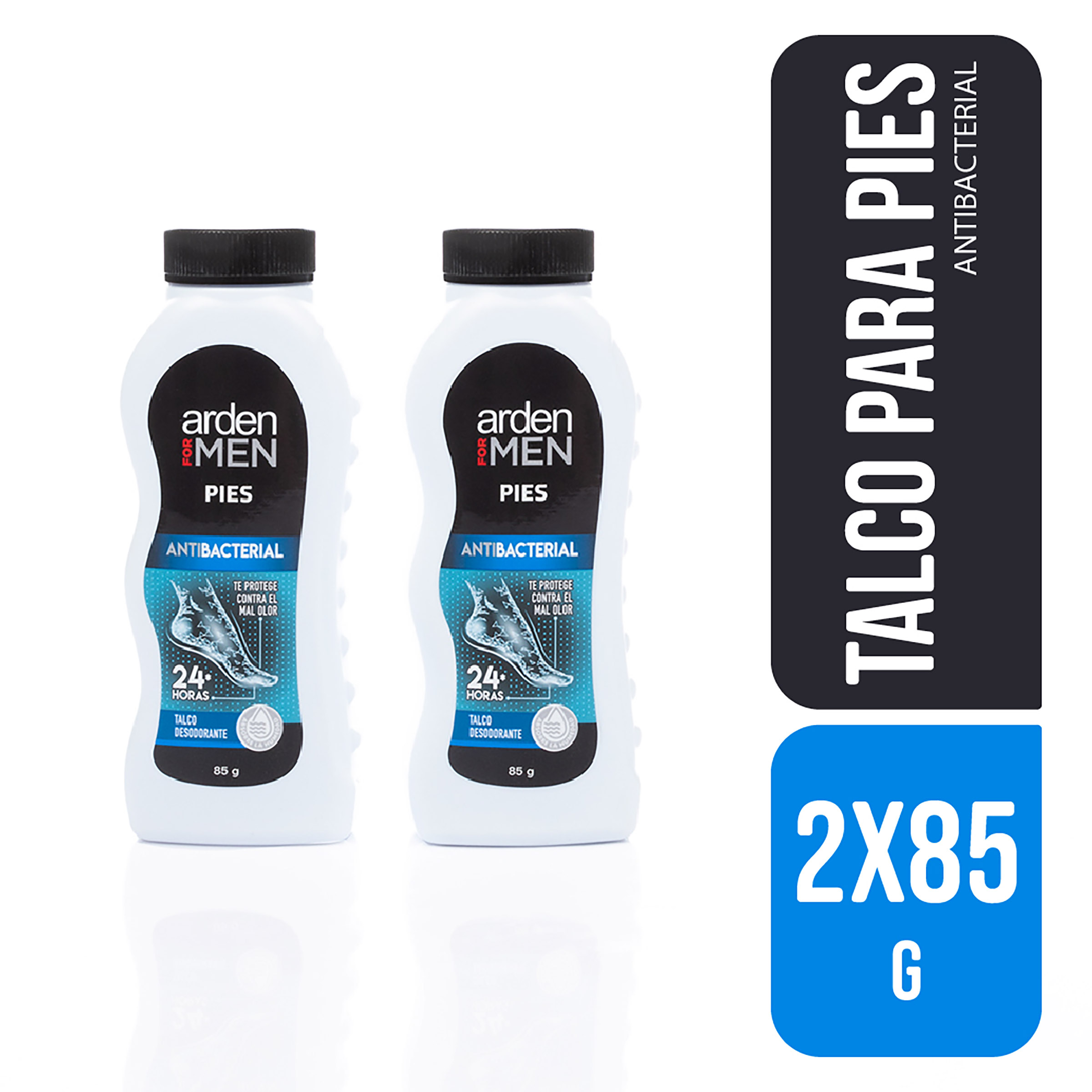 2 TALCOS ARDEN FOR MEN 85 GR P.E