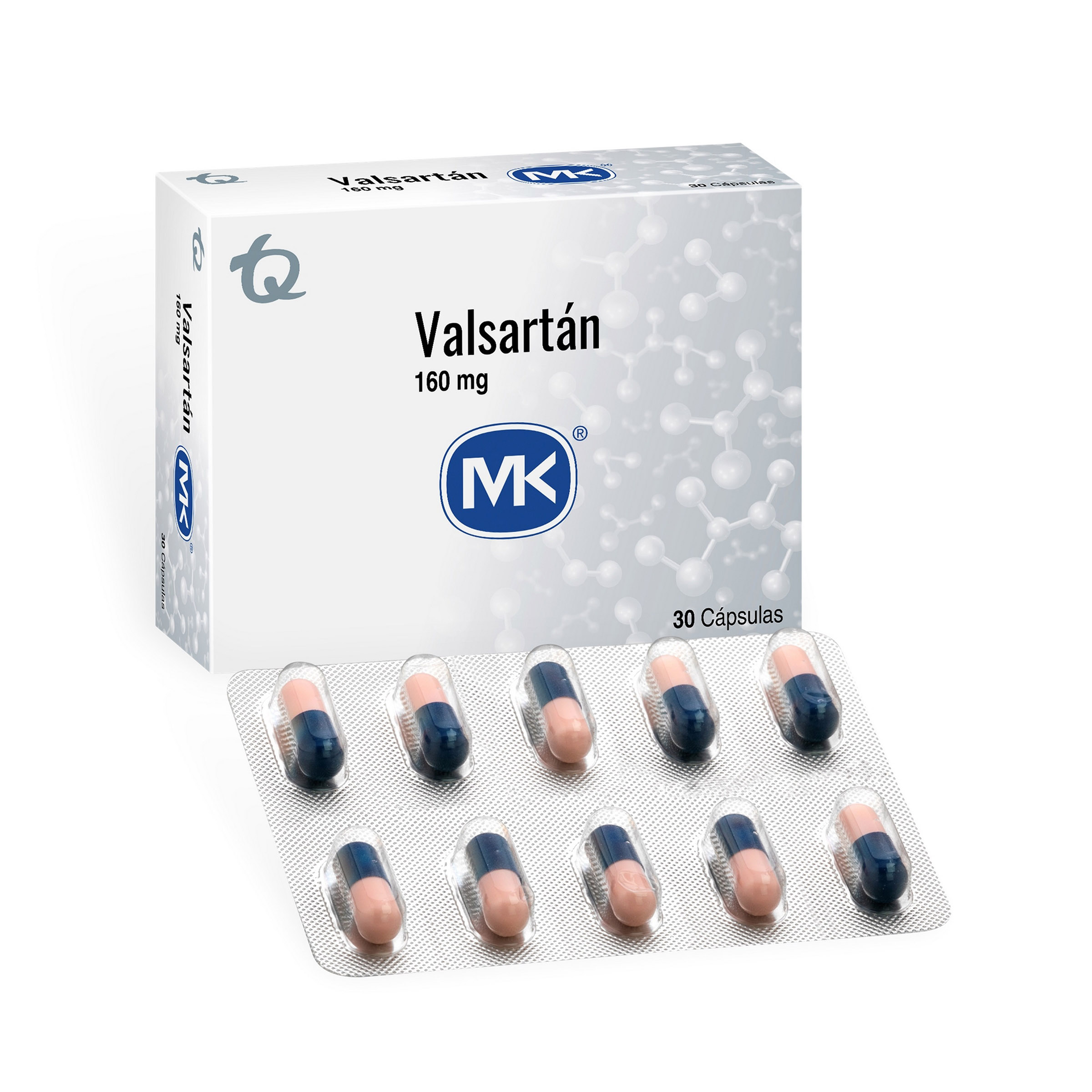 VALSARTAN 160 MG 30 TBS MK