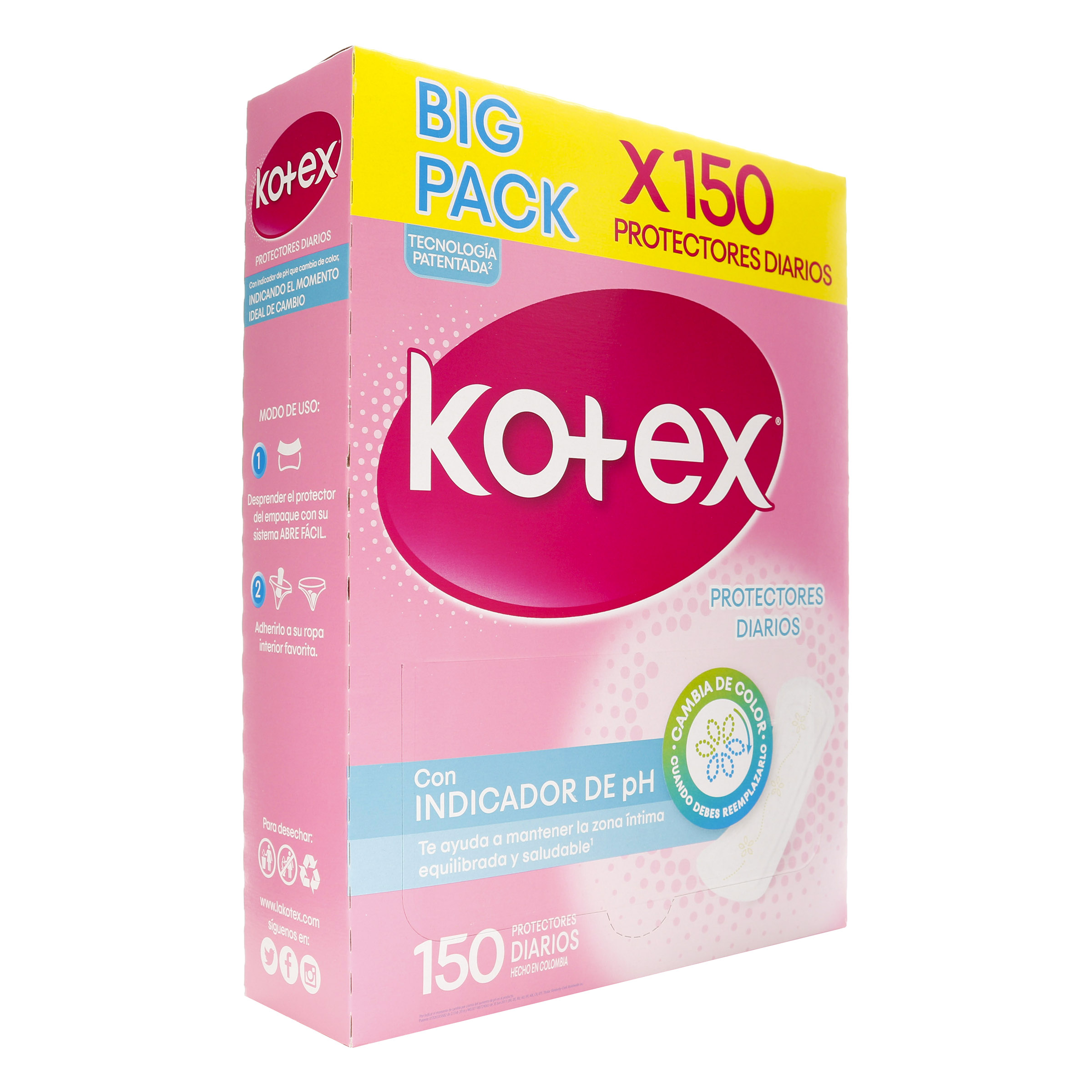 PROTECTORES KOTEX X 150 UNIDADES