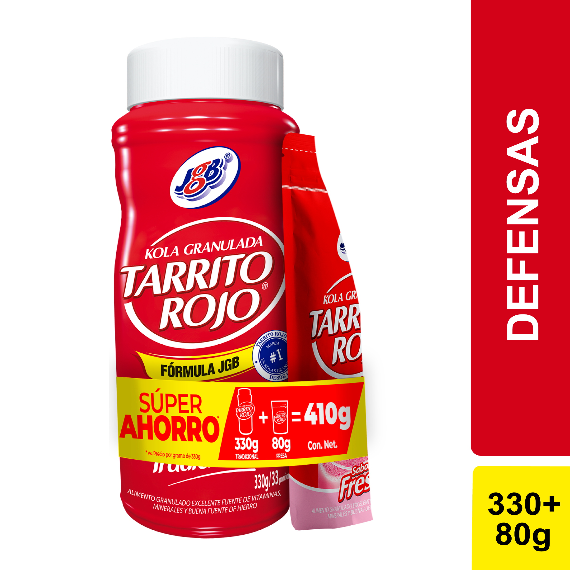 KOLA GRANULADA JGB 330 GR+FRESA 80GR P.E