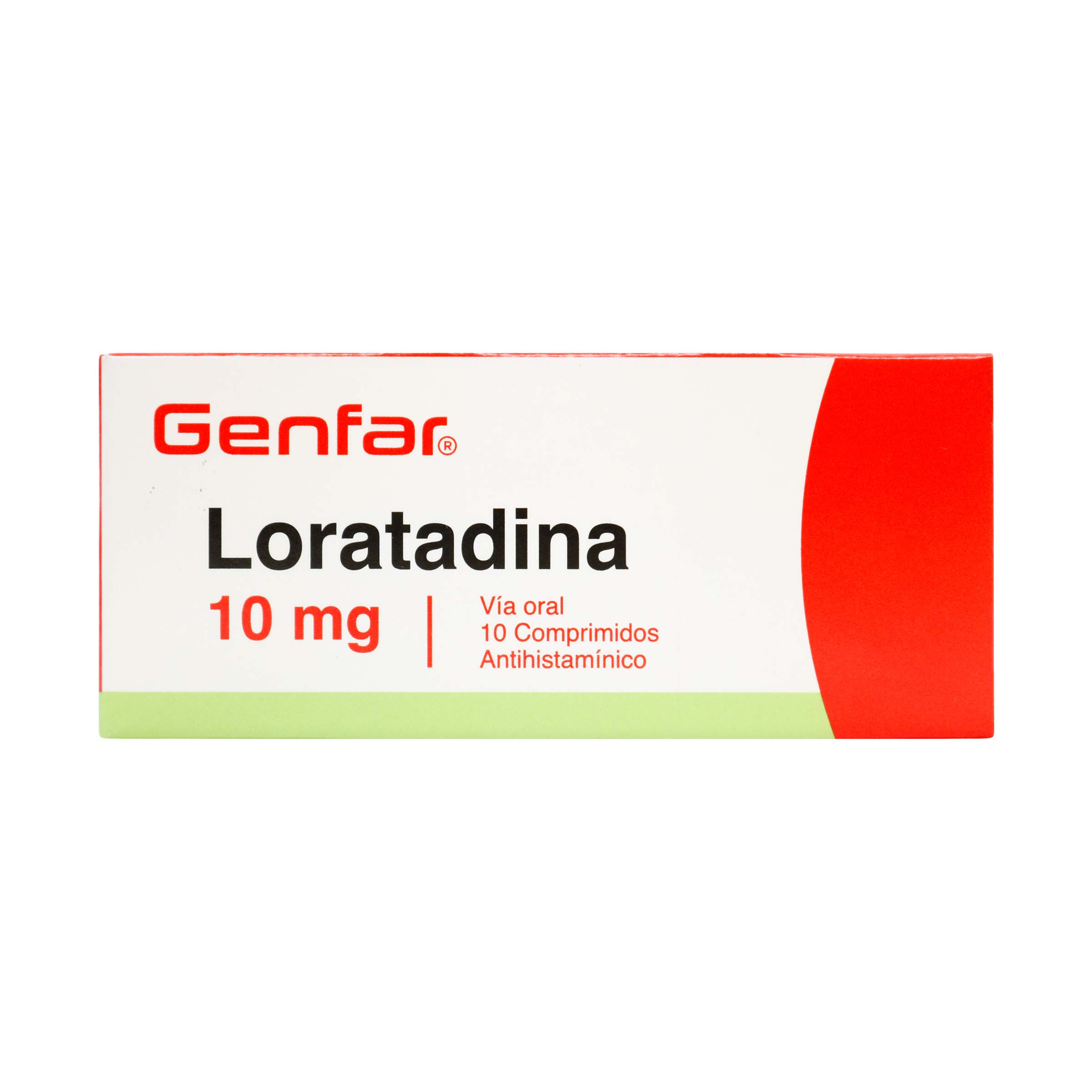 LORATADINA 10 MG 10 TABLETAS GF