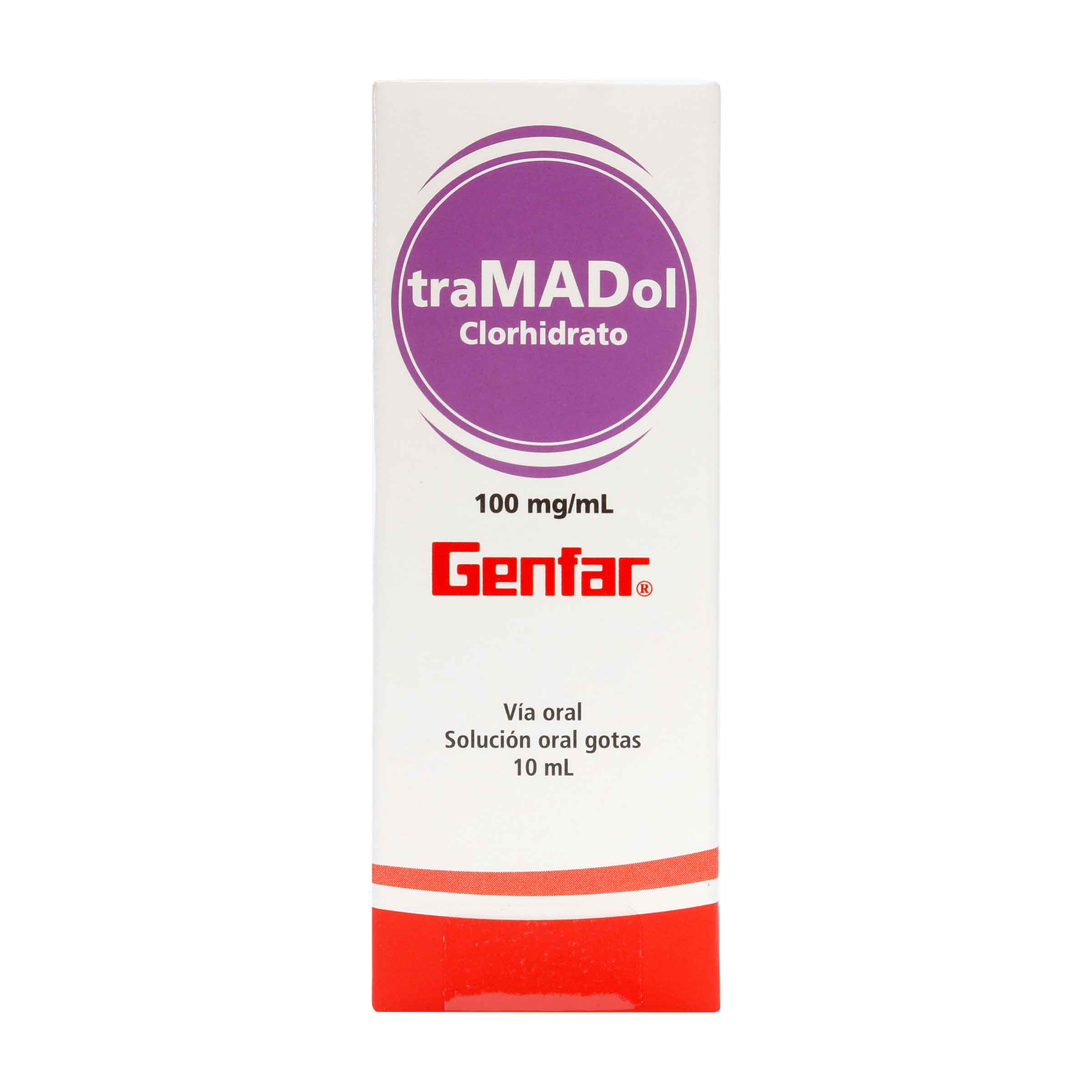 TRAMADOL 100 MG GOTAS 10 ML GF