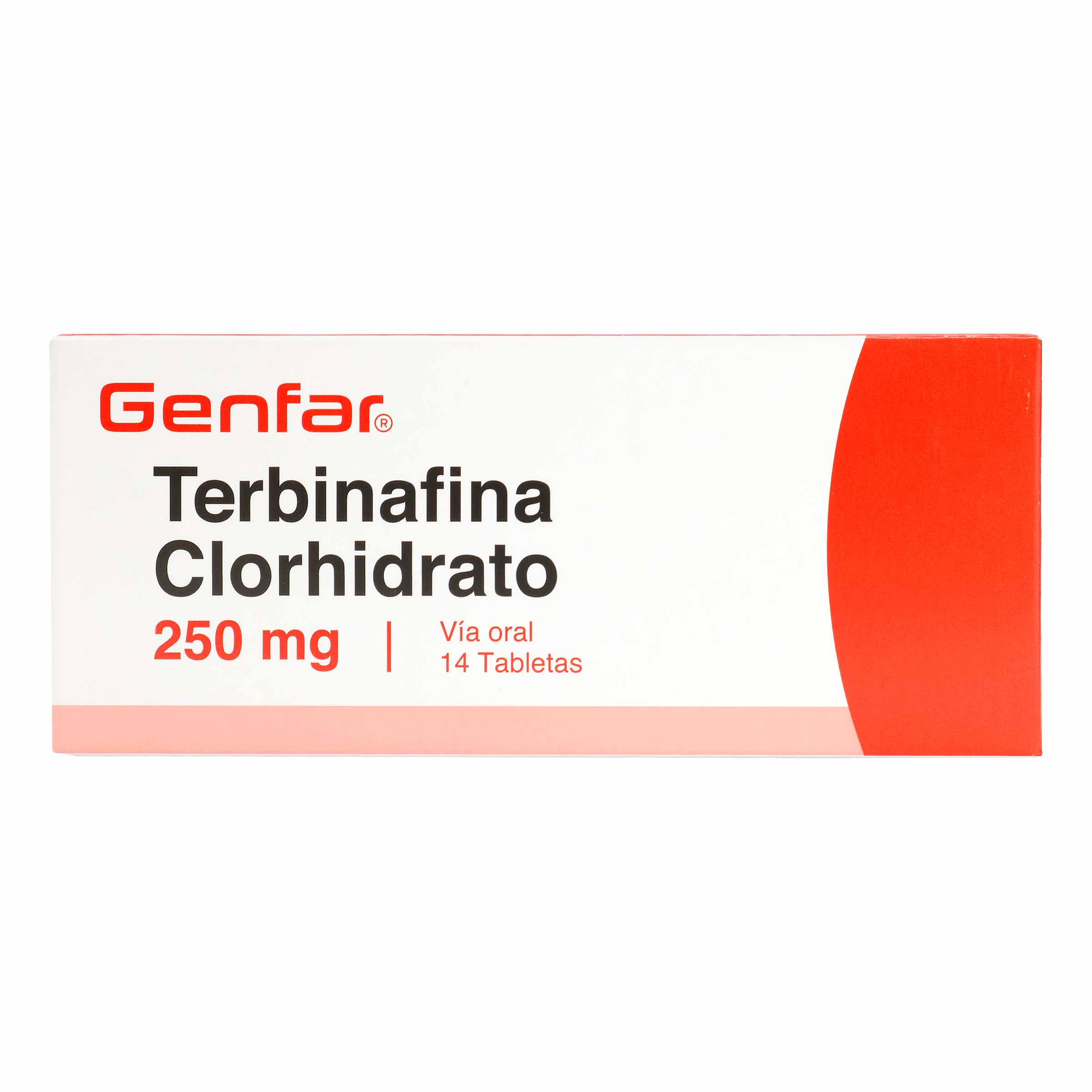 TERBINAFINA 250 MG 14 TABLETAS GF
