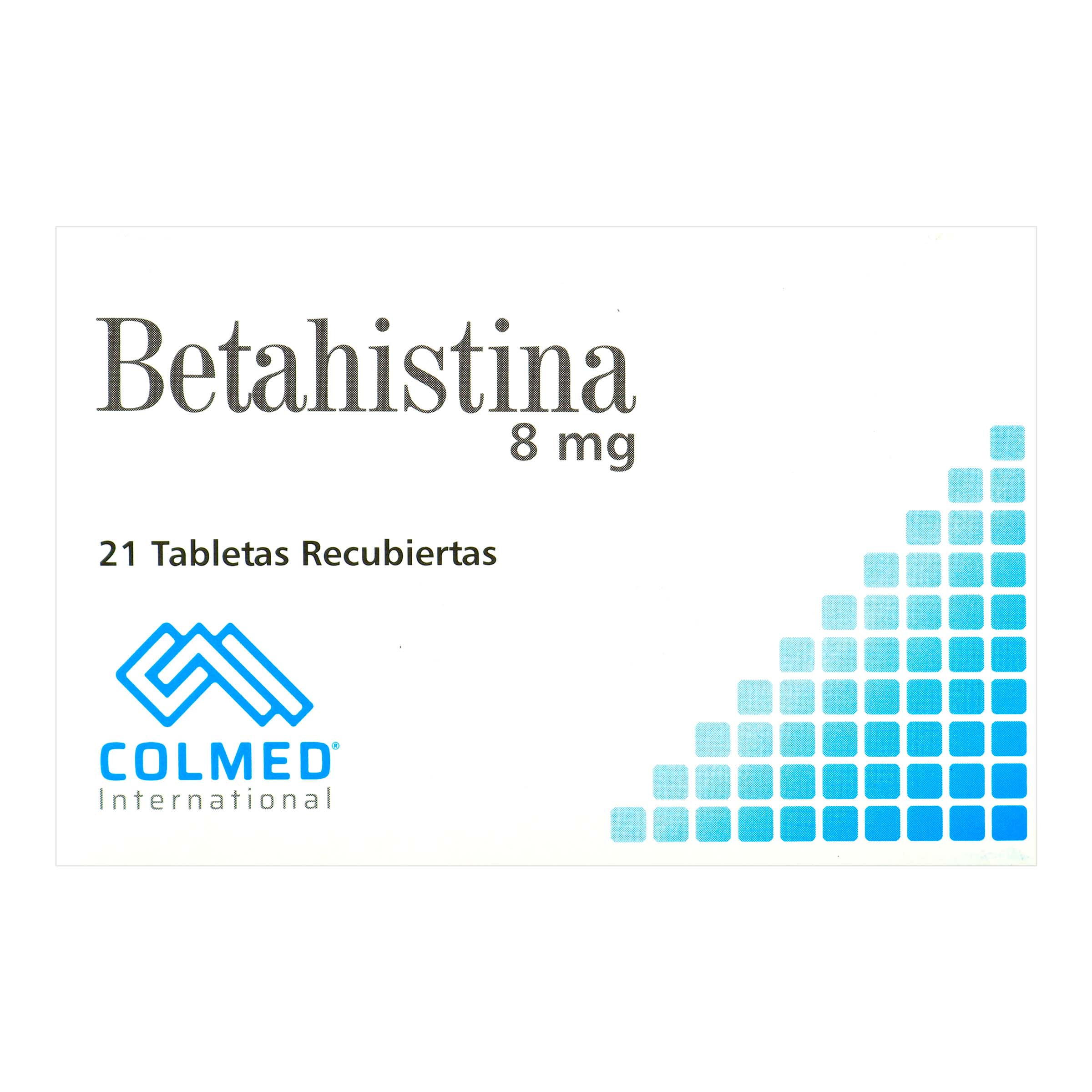 BETAHISTINA 8 MG 21 TBS PC