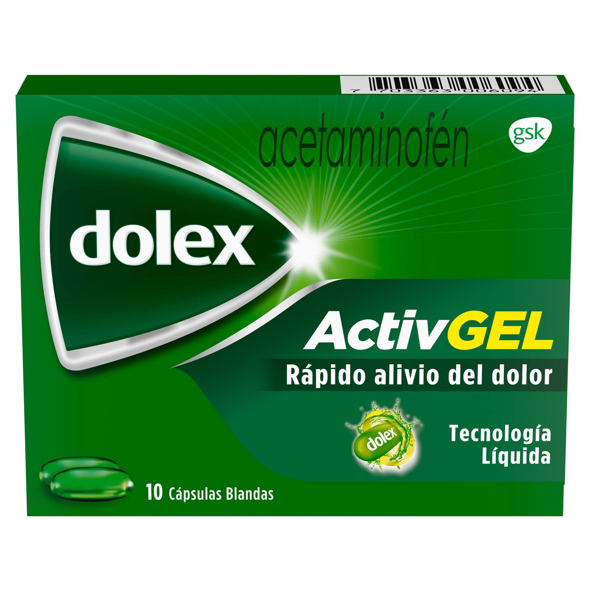DOLEX ACTIVEGEL 10 CAPSULAS LIQUIDAS