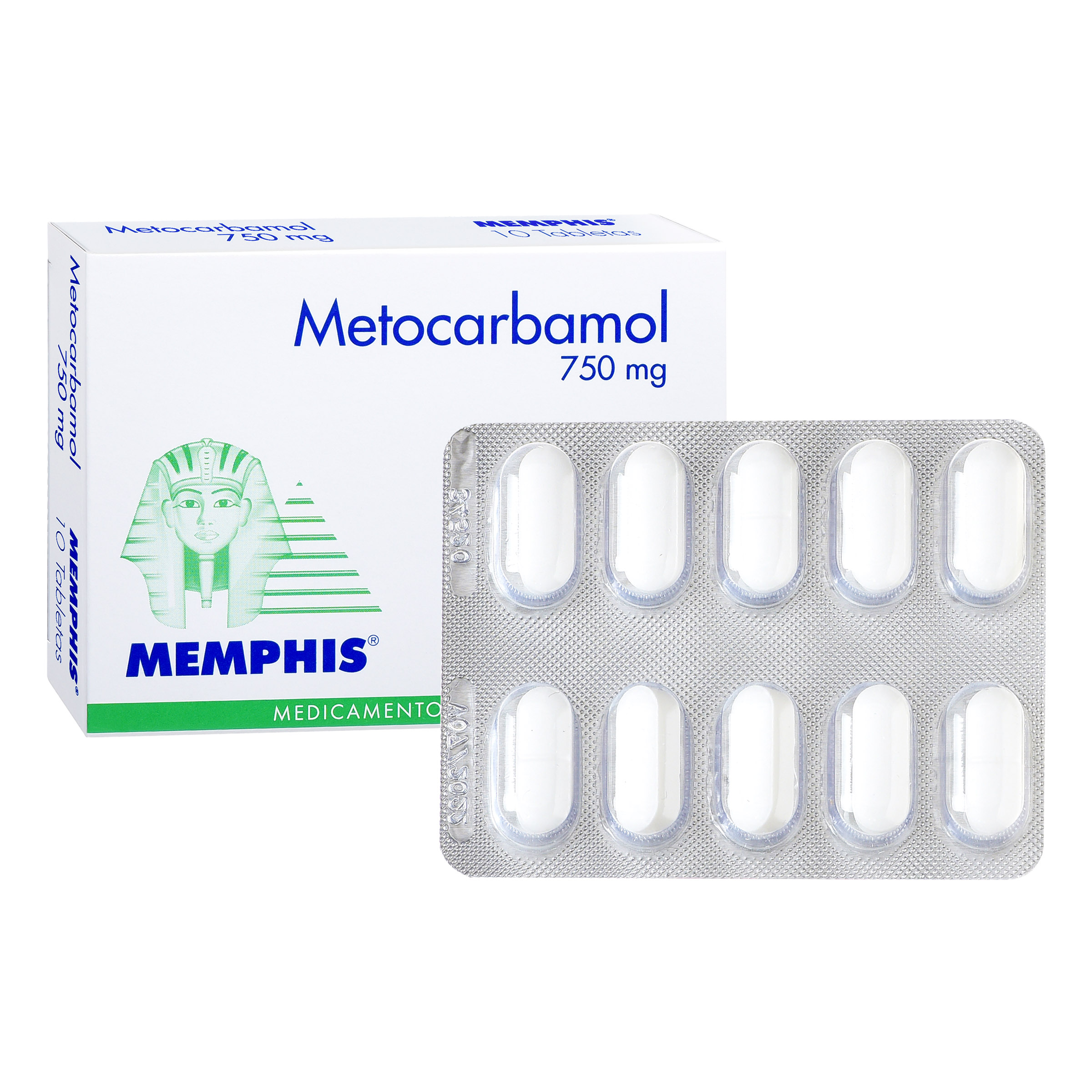 METOCARBAMOL 750 MG 10 TABLETAS MP