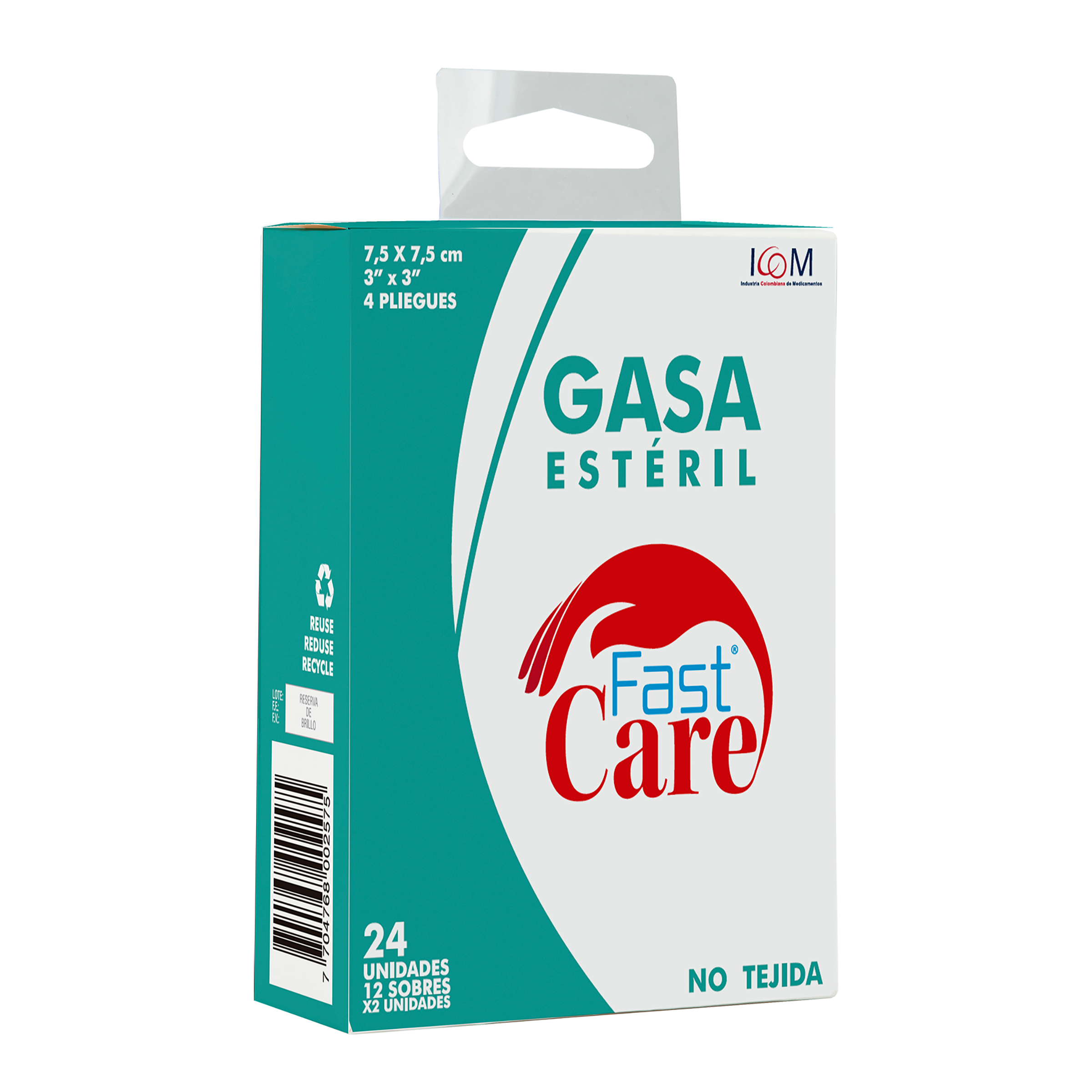 GASA FAST CARE EST.NOTEJ. 3X3 12SBS ICOM