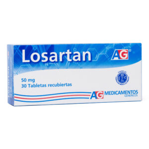 LOSARTAN 50 MG 30 TABLETAS AG