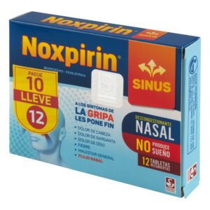 NOXPIRIN SINUS 12 TABLETAS PAG 10 LLE 12