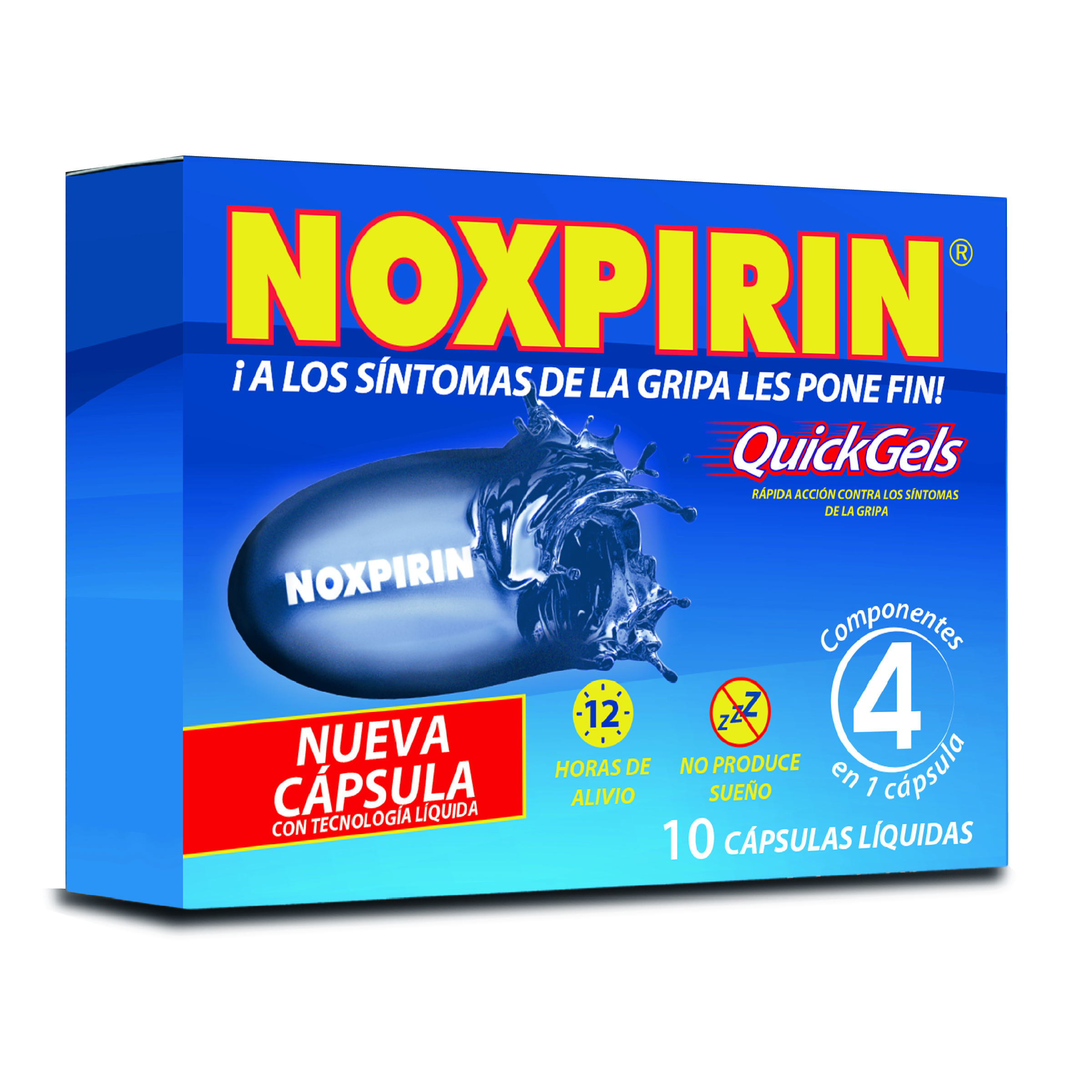 NOXPIRIN QUICK GEL 10 CAPSULAS