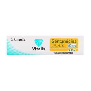 GENTAMICINA 80 MG/2ML 1 AMPOLLA VT