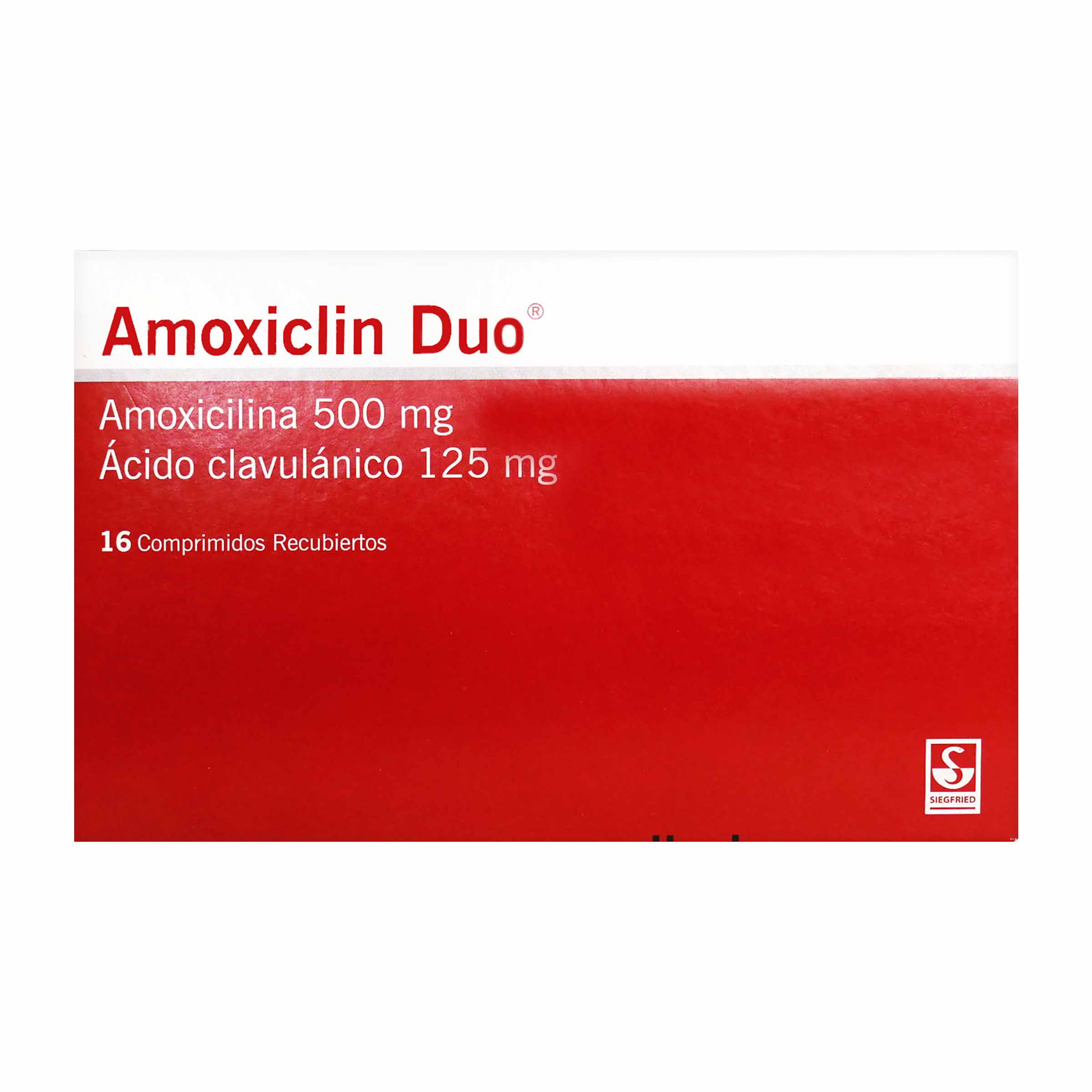 AMOXICLIN DUO 500MG/125MG 16 TBS REC
