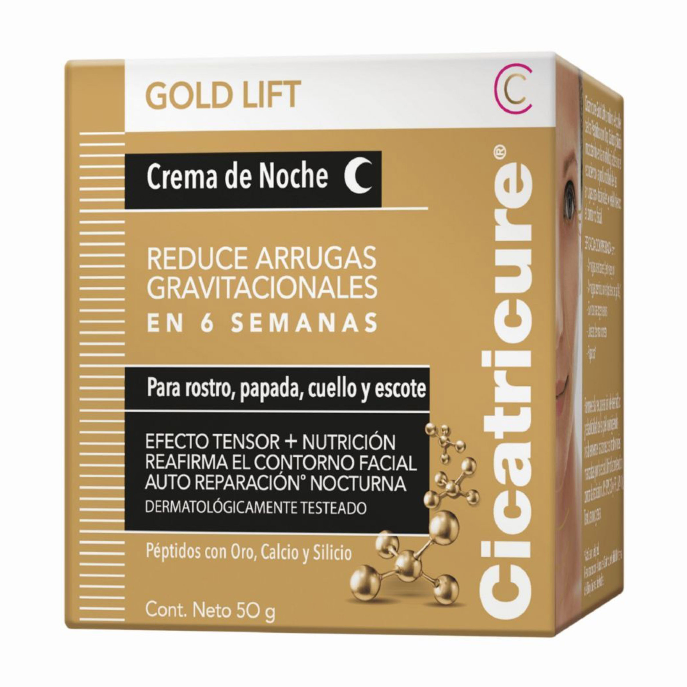 CICATRICURE CR.FAC.GOLD LIF NOCH.50G(SF)