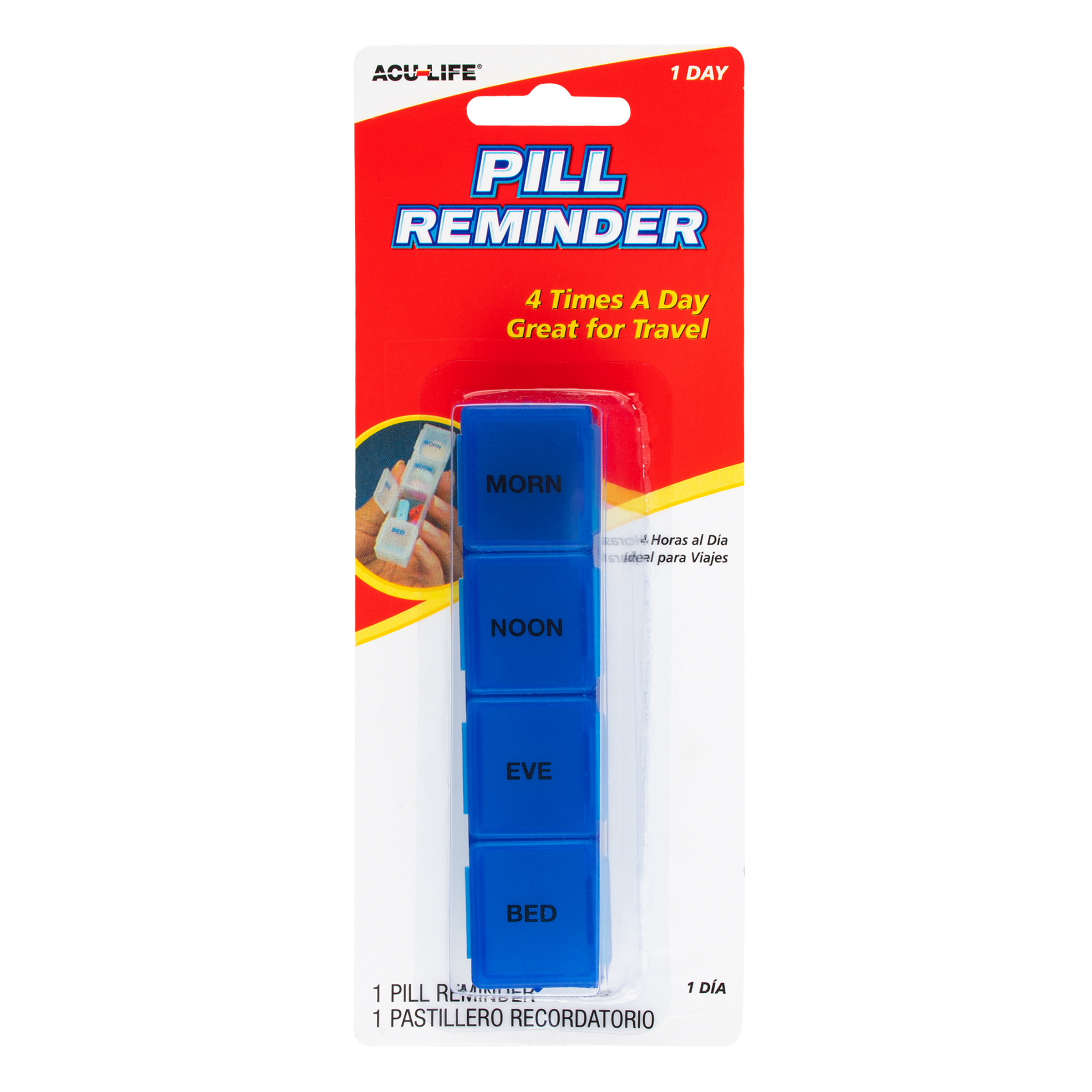 PASTILLERO ACU LIFE DIARIO 4 COMPARTIMIE