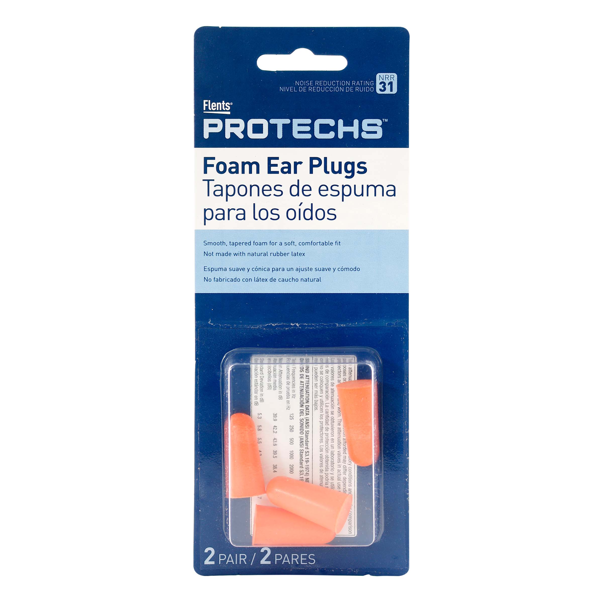 TAPONES DE ESPUMA PARA OIDOS 2 PARES