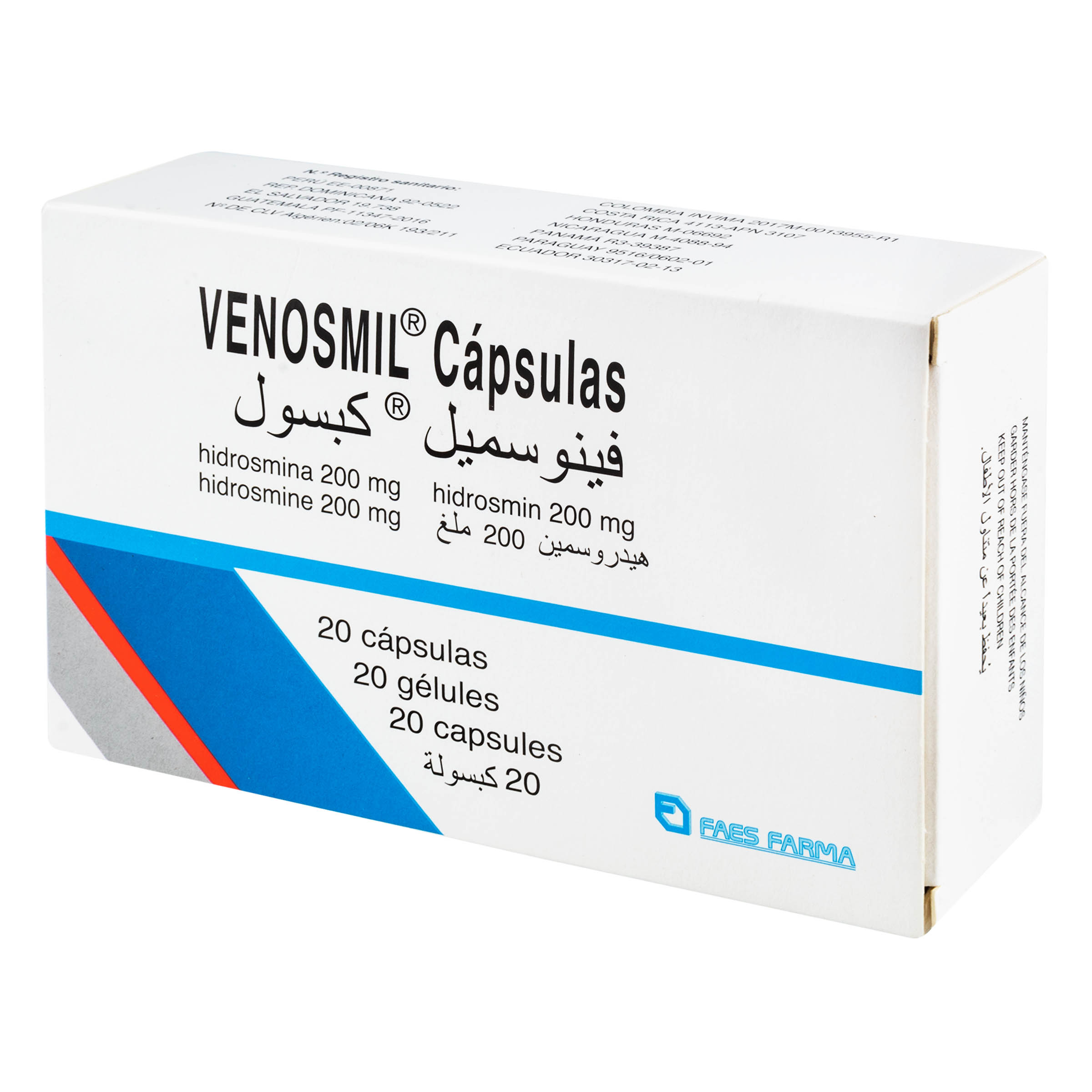 VENOSMIL 200 MG 20 CAPSULAS(3%+)
